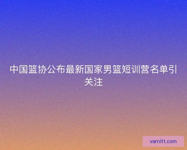 中国篮协公布最新国家男篮短训营名单引关注